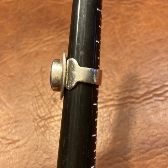 Sterling 925 Silver and Lab Opal Size 6 Ring - Picture 2 of 5